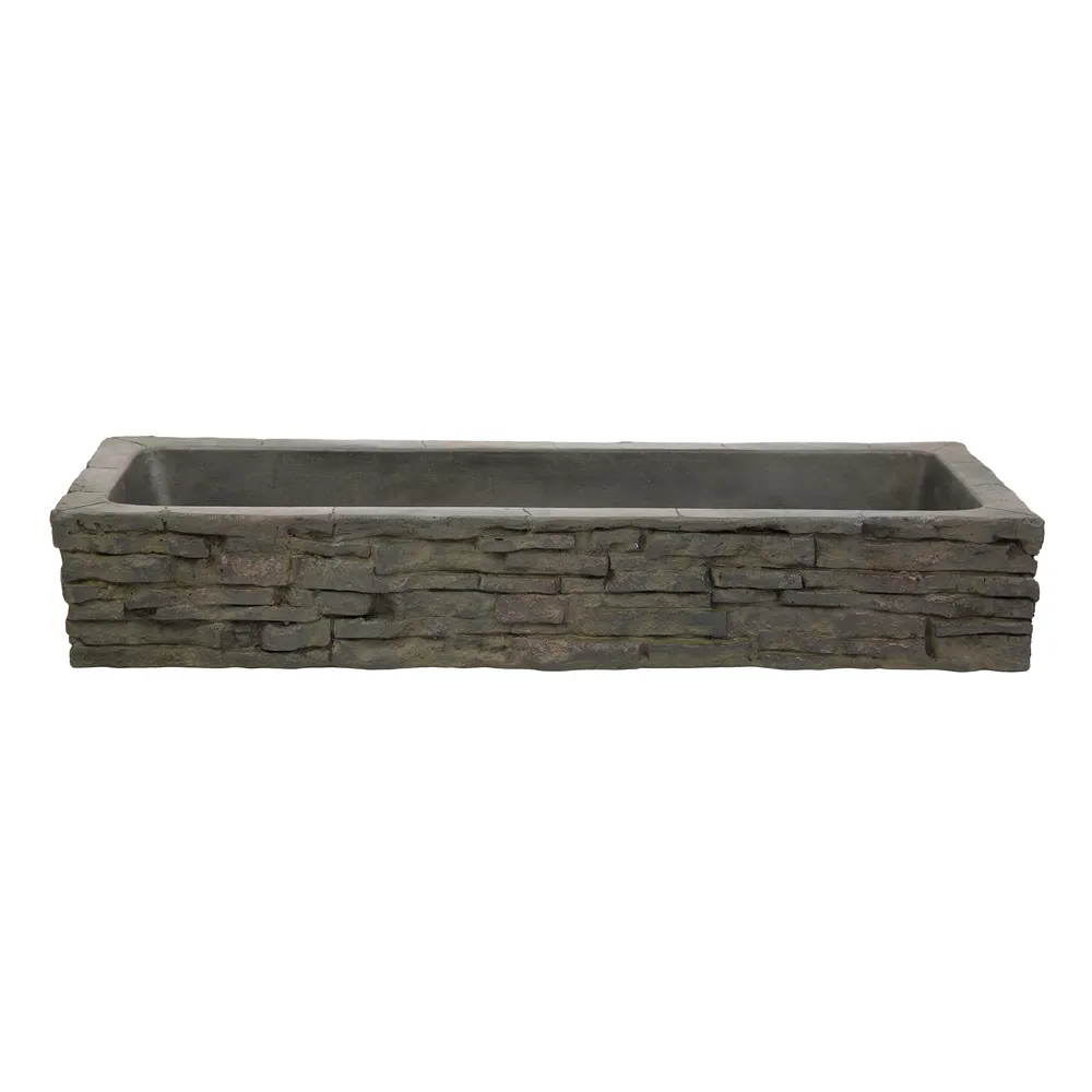 Quad-Spill Straight Stacked Slate Wall Topper - Image 3