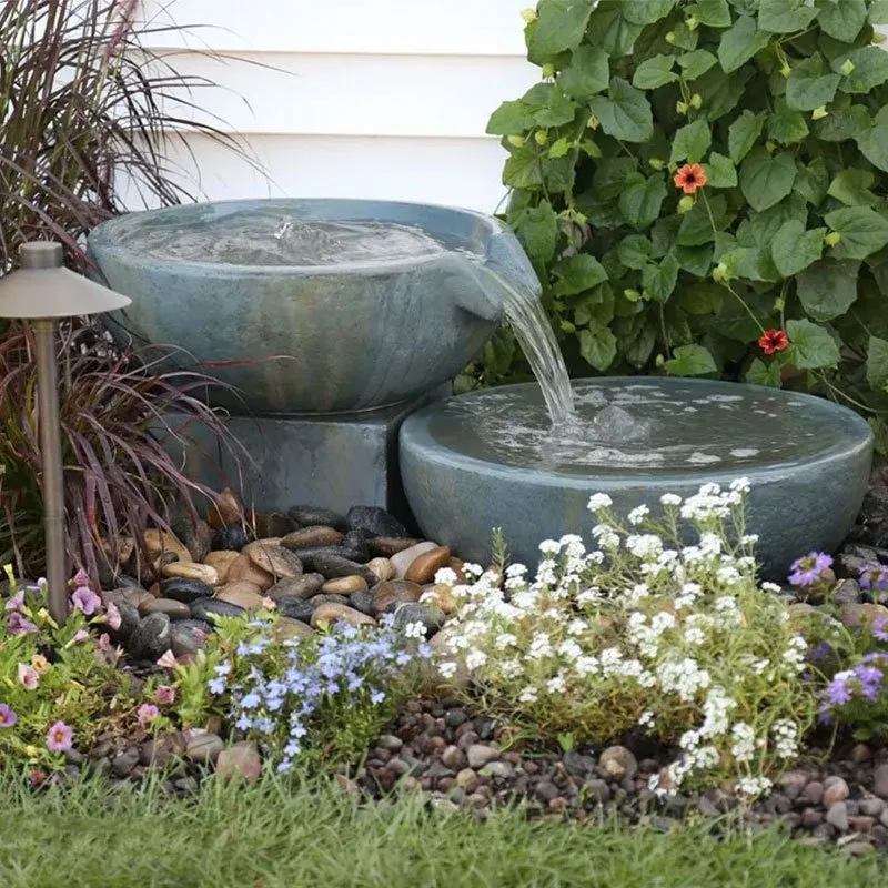 Spillway Bowl & Basin Fountain Kit - Patina - 49/52cm Dia - Image 2